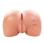 Masturbateur Julia XXL vu de dos, fesses avec anus et entrée vaginale légendés