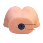 Masturbateur Liora XXL vu de dos avec bouton de commande noir légendé USB rechargeable et on/off mode button