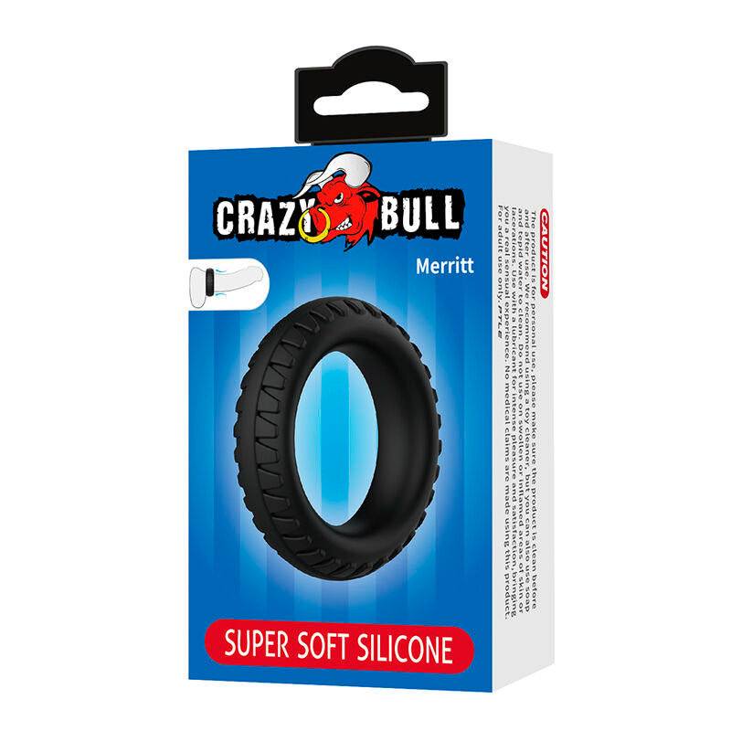 Emballage Crazy Bull Merritt en silicone super doux, vue de face