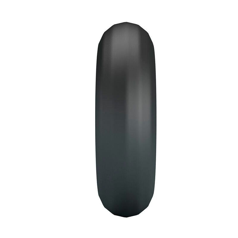 Anneau pénien Urban noir vu de profil, forme ovale allongée