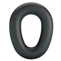 Anneau pénien Vesper noir lisse vu de face, forme ovale allongée