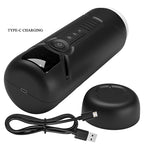 Masturbateur Aetolia avec câble de recharge USB-C, capuchon détaché posé à côté