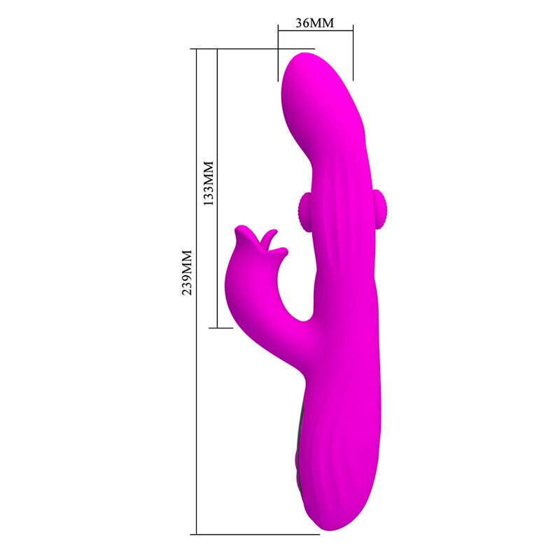 Schéma des dimensions du Yalanda : 36 mm de diamètre, 133 mm de longueur insérable, 239 mm de longueur totale