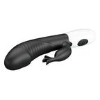 Vibrateur lapin Rasmussen, gros plan en diagonale sur le stimulateur externe en éventail