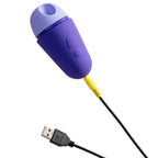 Stimulateur clitoridien rechargeable avec couvercle de prote — détail texture surface
