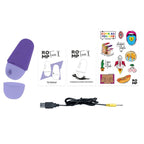 Stimulateur clitoridien rechargeable avec couvercle de prote — finition matière