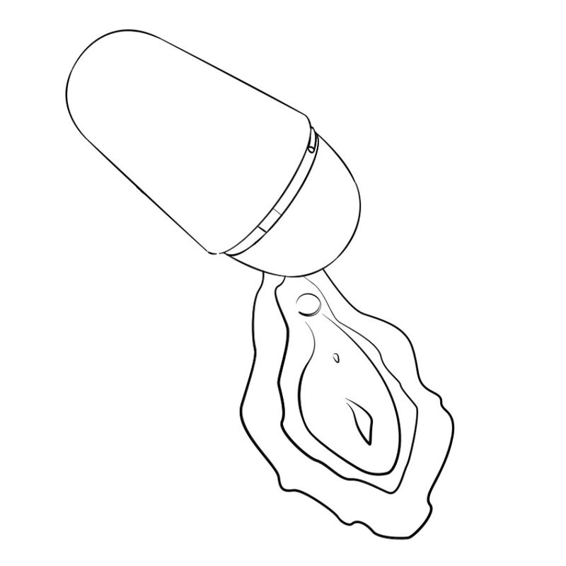 Stimulateur clitoridien rechargeable avec couvercle de prote — emballage produit