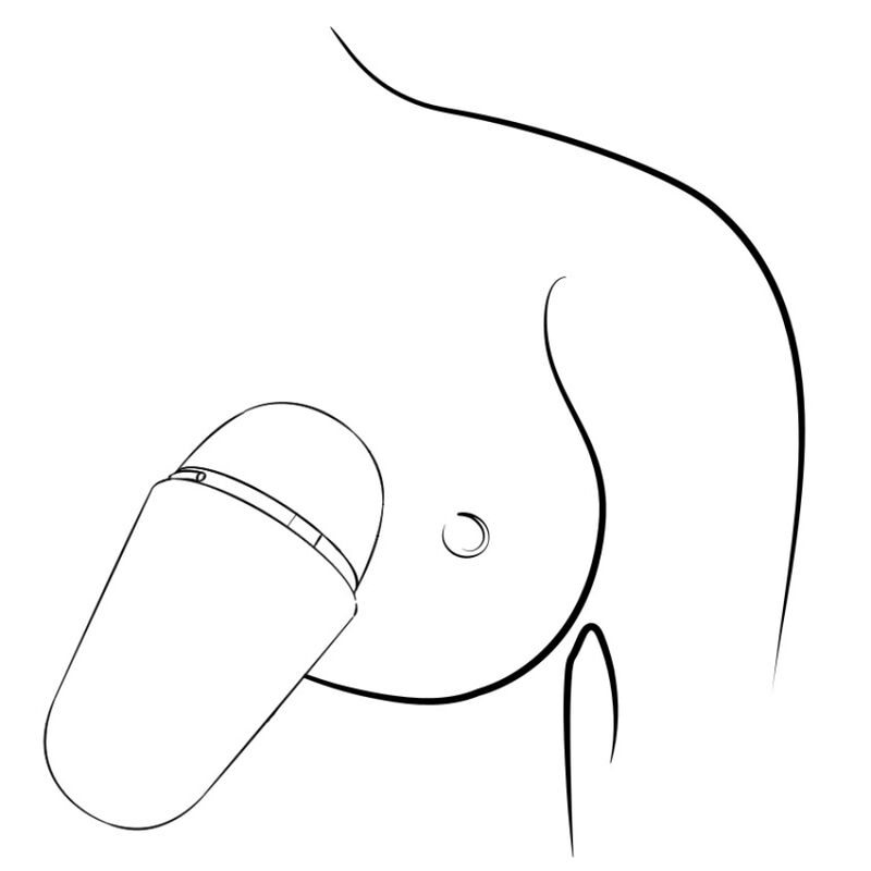 Stimulateur clitoridien rechargeable avec couvercle de prote — vue rapprochée