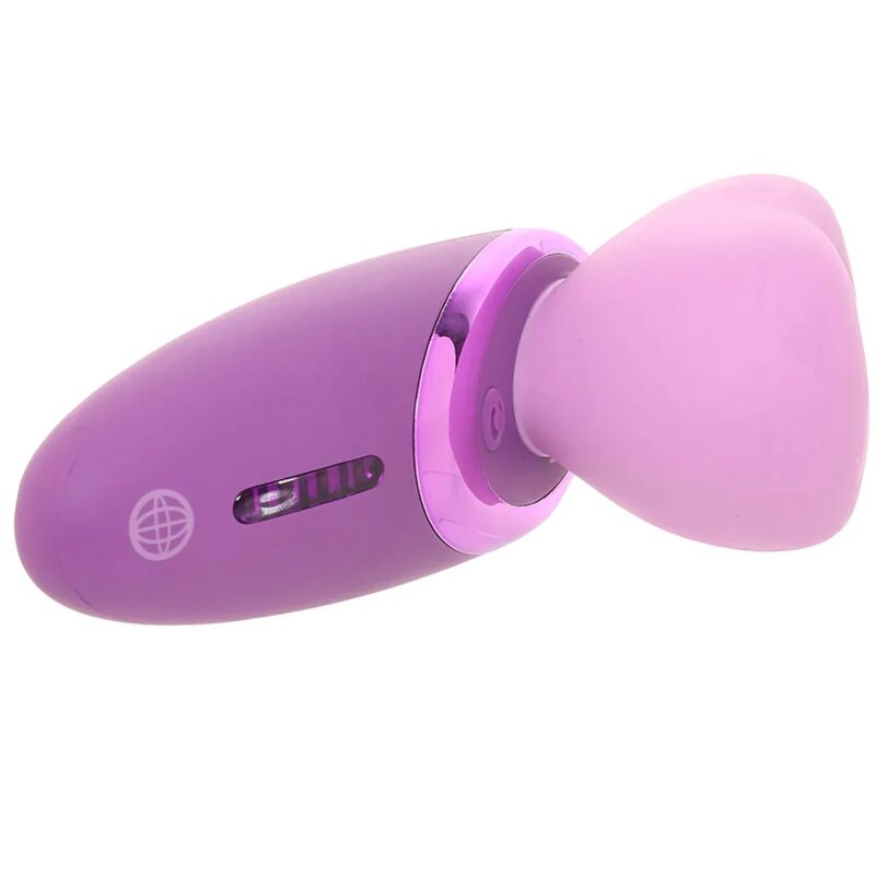 Stimulateur clitoridien Fantasy For Her violet, vue de profil sur l'embout en silicone clair et le corps violet foncé