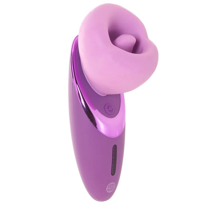 Stimulateur clitoridien Fantasy For Her violet, embout en forme de cœur incliné vers le haut
