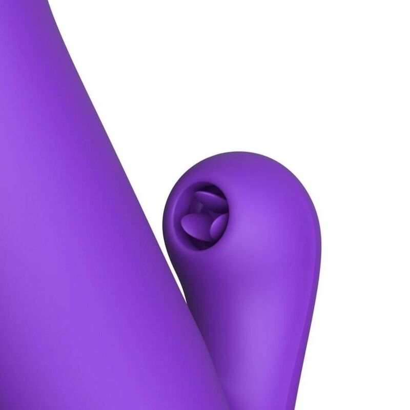 Gros plan sur la languette clitoridienne texturée du vibrateur lapin Fantasy for Her Super Sonix Thruster