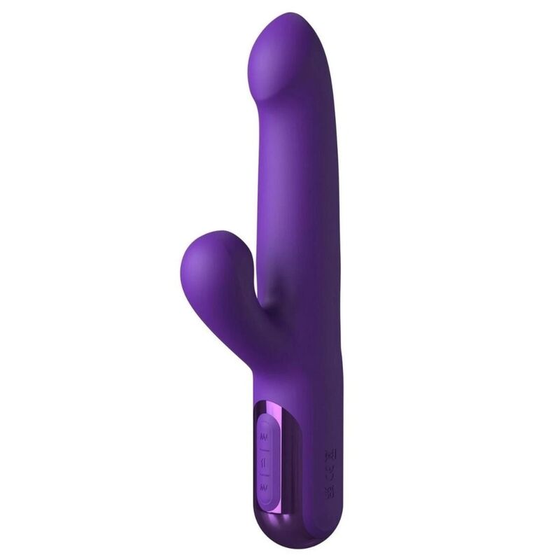 Vibrateur lapin Fantasy for Her Super Sonix Thruster violet, vue de face avec commandes visibles
