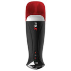 Masturbateur automatique PDX Elite Fap-O-Matic Pro XL vu de dessus, coussinet à picots et boutons de commande