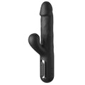 Vibrateur lapin Fetish Fantasy Series Sonix noir, vue de profil sur fond blanc