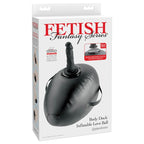 BODY DOCK BOULE GONFLABLE AVEC GODEMICHET NOIR 41,9 CM