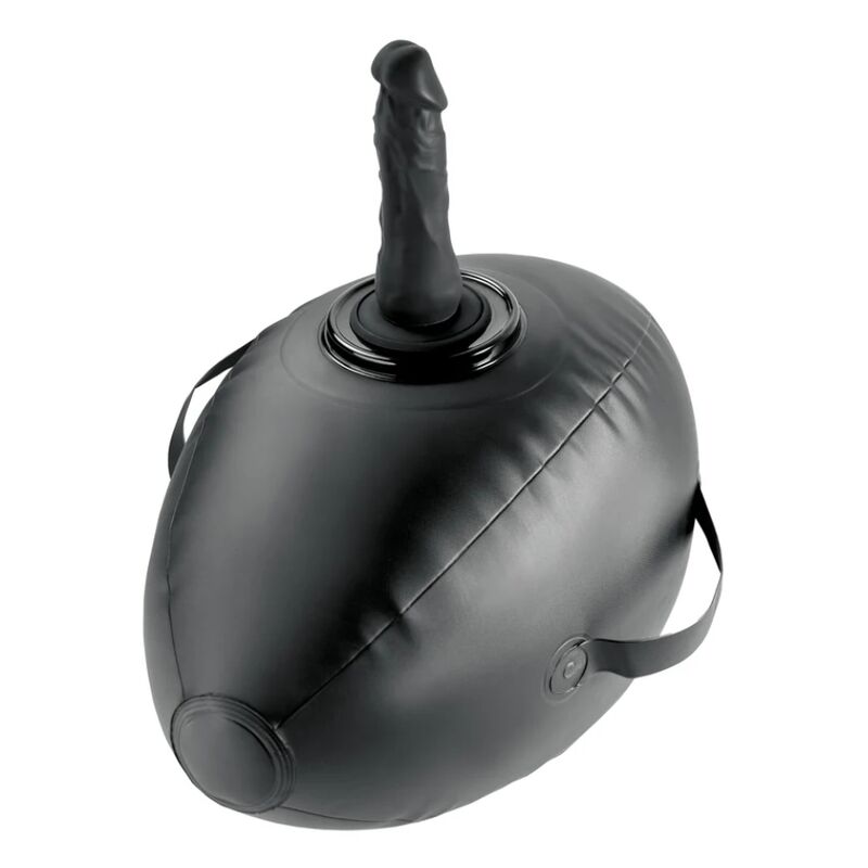 BODY DOCK BOULE GONFLABLE AVEC GODEMICHET NOIR 41,9 CM
