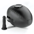 BODY DOCK BOULE GONFLABLE AVEC GODEMICHET NOIR 41,9 CM