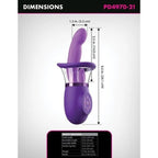 Infographie des dimensions du vibrateur Fantasy for Her (référence PD4970-21) : longueur totale 24,1 cm