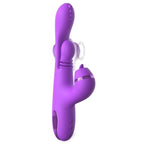 Vibrateur lapin Fantasy for Her Intimotion Pulse Pro violet, vue de trois quarts avec effet de mouvement rotatif