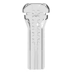 Manchon interne transparent du PDX Viewtube Plus, vue de face montrant la texture en relief et le canal central