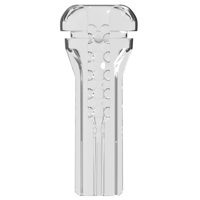 Manchon interne transparent du PDX Viewtube XXL LED, vue de face sans éclairage montrant la texture nervurée