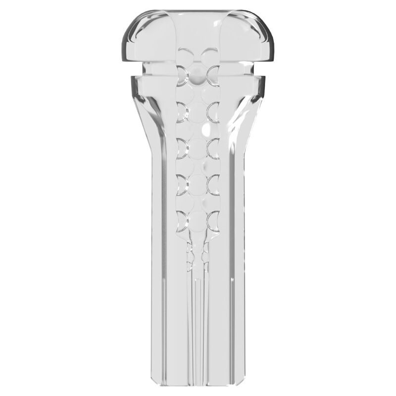 Manchon interne transparent du PDX Viewtube Vac XXL, vue de face montrant la texture nervurée