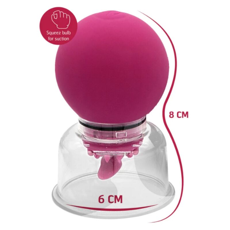 Schéma coté de la pompe She.E.O : coupelle de 6 cm de diamètre pour 8 cm de hauteur