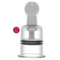 Ventouse transparente mamelon et clitoris She.E.O, vue de face seule