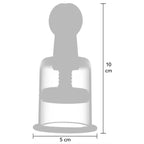 Schéma coté de la ventouse She.E.O, hauteur 10 cm, diamètre 5 cm
