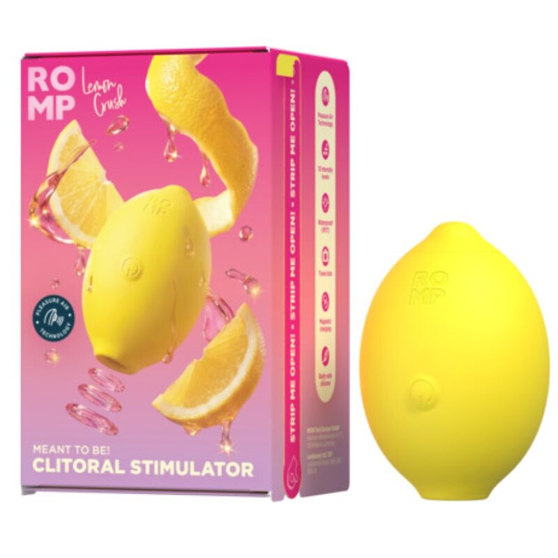 Stimulateur clitoridien aspiration Citron ROMP — finition matière