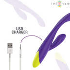 Stimulateur lapin Paolo, gros plan sur le port de charge USB avec câble de chargement fourni