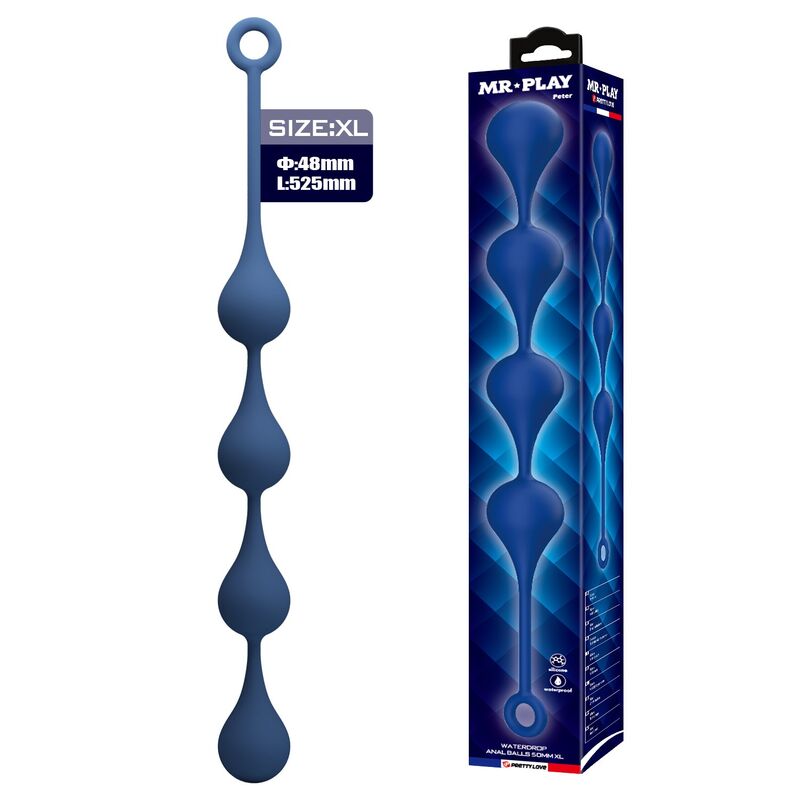 Perles anales MR Play taille XL - packaging