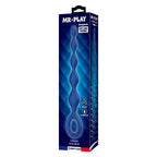 Blaue MR Play Analperlen mit Plug, 20,4 cm