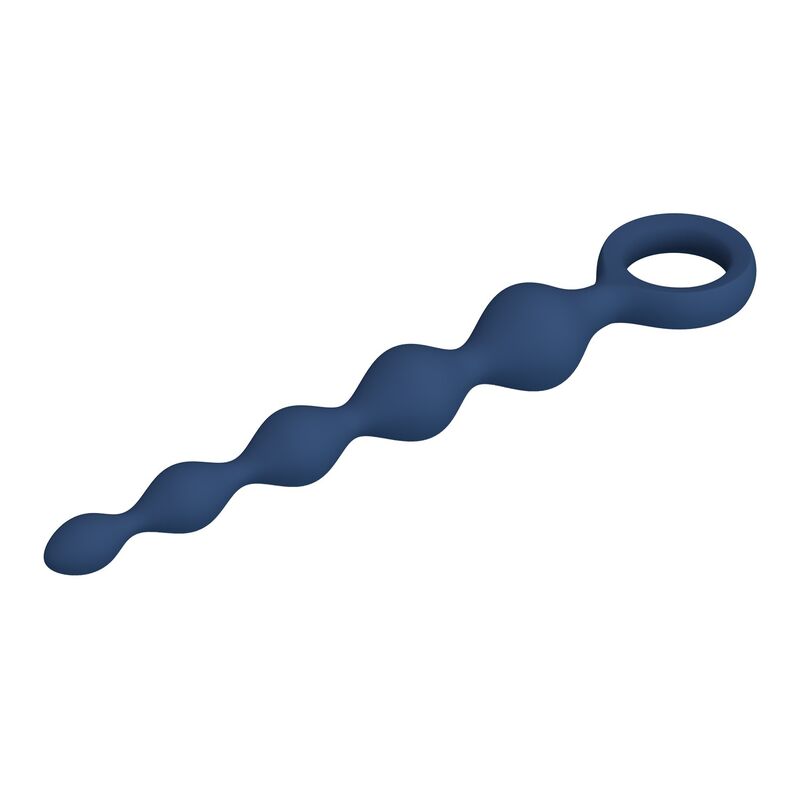 Perles anales MR Play bleues avec plug 20,4 cm