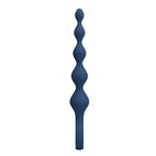 Blaue MR Play Analperlen mit Plug, 20,4 cm