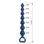Perles anales MR Play bleues avec plug 26,7 cm