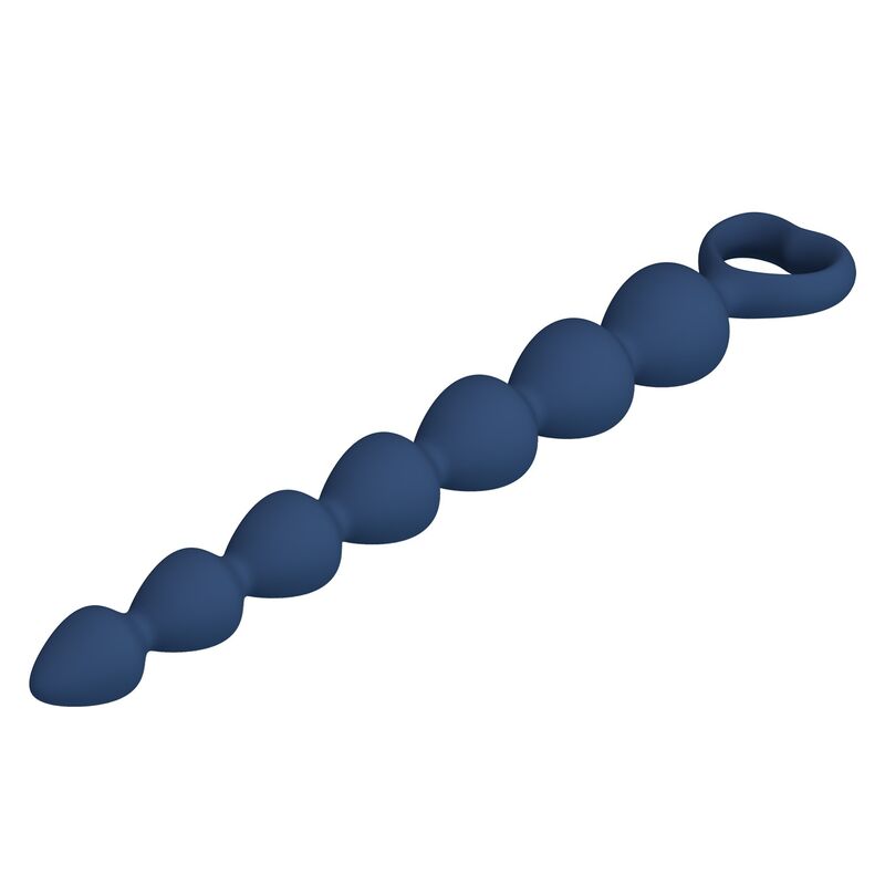 Perles anales MR Play bleues avec plug 26,7 cm