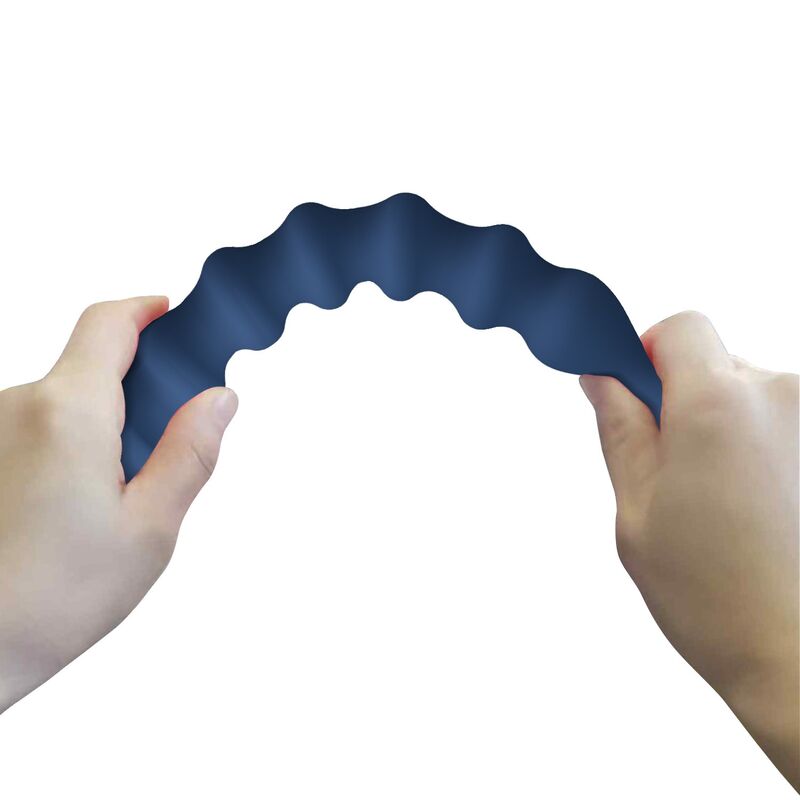 Perles anales MR Play bleues avec plug 28,5 cm
