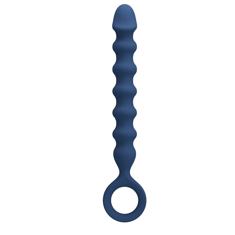 Perles anales MR Play bleues avec plug 28,5 cm