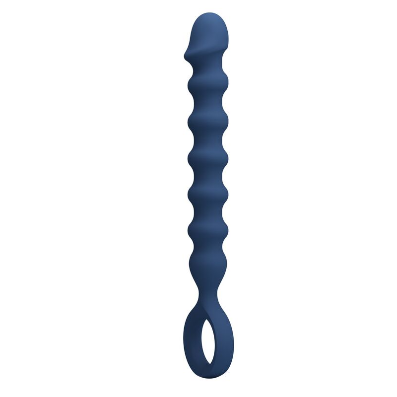 Perles anales MR Play bleues avec plug 28,5 cm