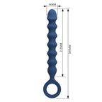 Perles anales MR Play bleues avec plug 28,5 cm