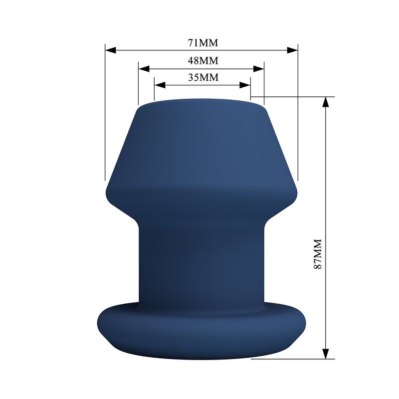 Plug anale cavo MR Play Jack blu taglia M