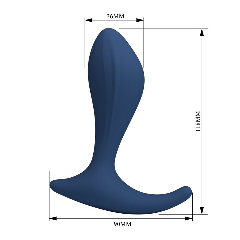 Stymulator prostaty Mr Play Blue z miękkiego silikonu