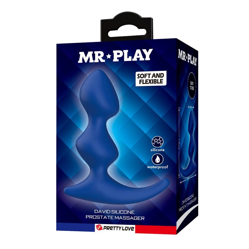 Plug anale ergonomico MR Play blu