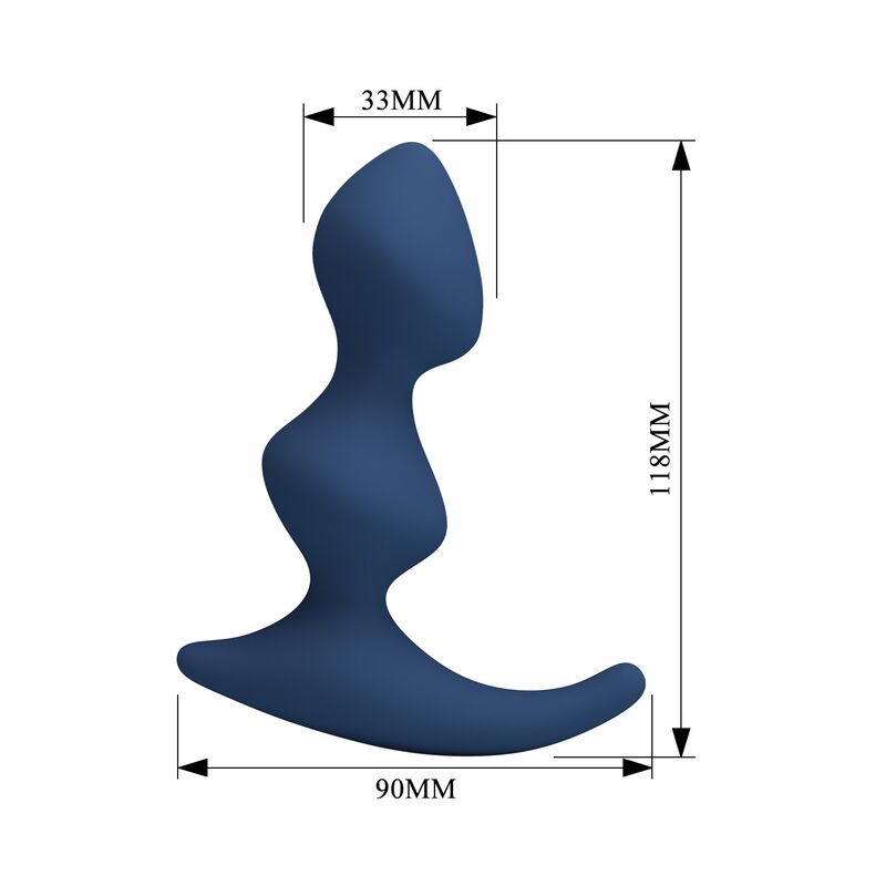 Plug anale ergonomico MR Play blu