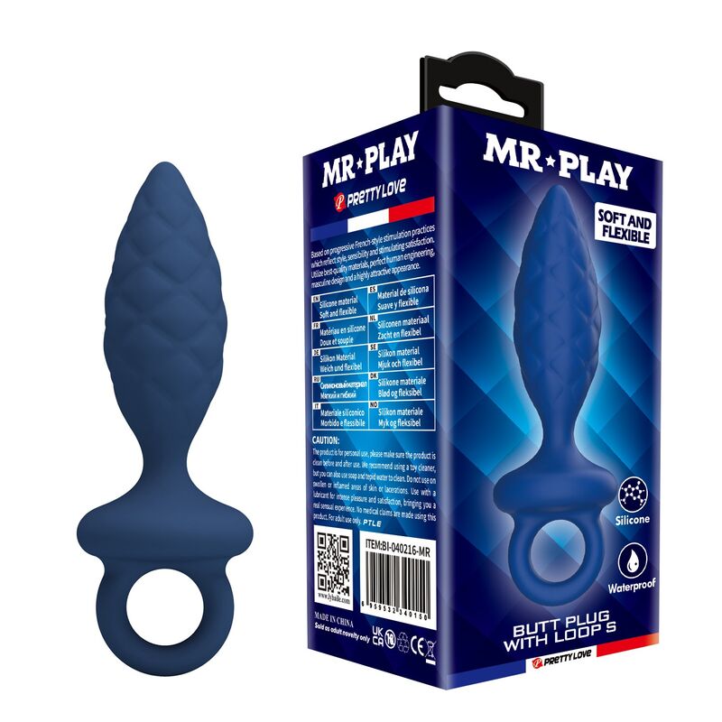 Plug anal texturé MR Play taille S - vue complémentaire