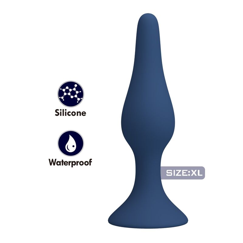 Plug anal conique MR Play bleu taille XL