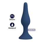 Plug anal conique MR Play bleu taille XL