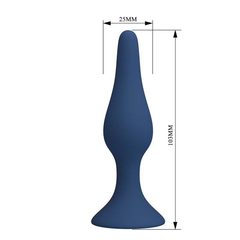 Konischer Analplug MR Play blau – S, L und XL