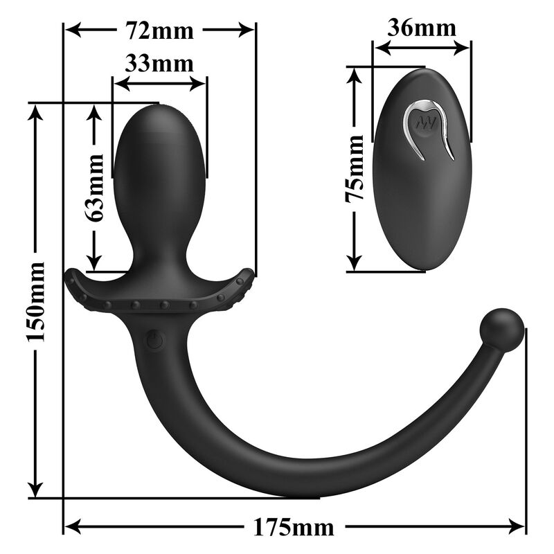 Vibrateur anal et périnéal MR Play avec télécommande